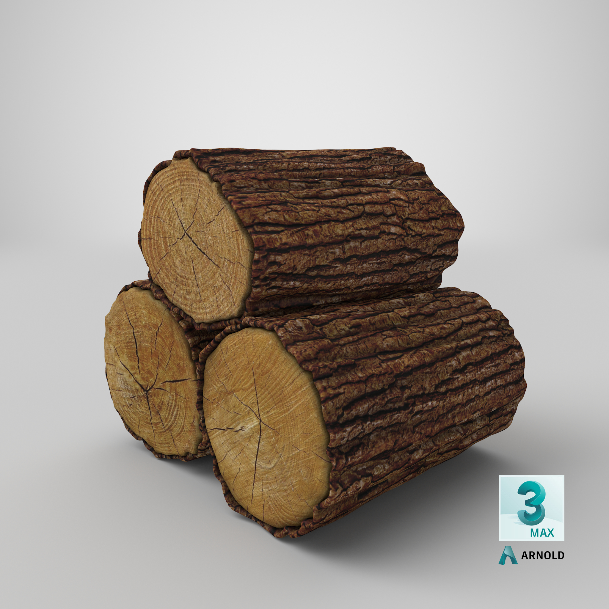 wooden logs 013d模型