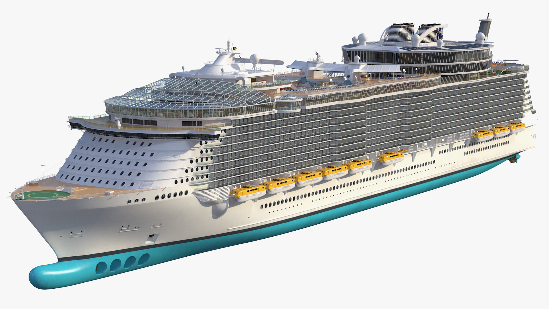 3D cruise ship rigged - TurboSquid 1574330