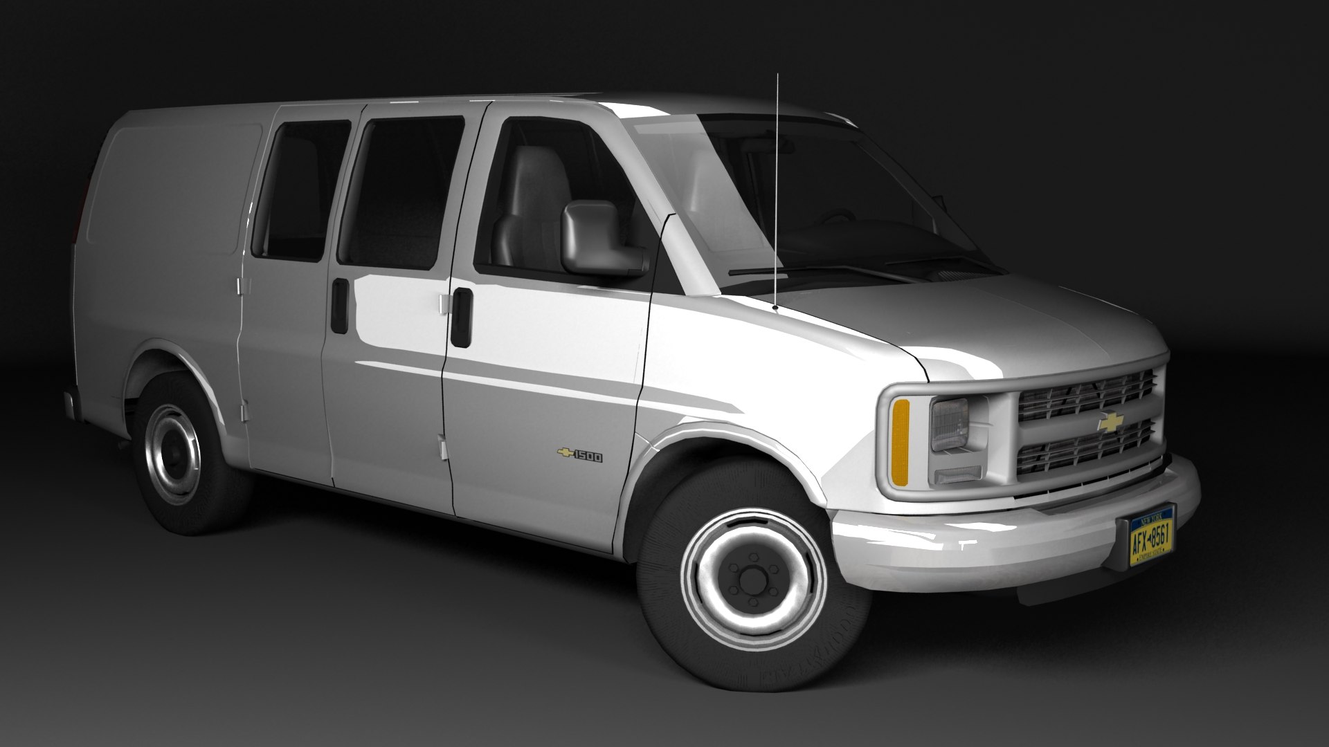 1995 Chevrolet Express Cargo 3D-Modell - TurboSquid 1574363