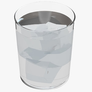 3D model glass ice