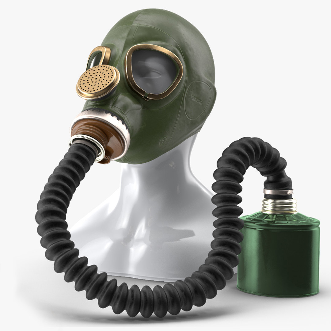 modèle 3D de Green Gas Mask with Long Hose Rigged for Modo TurboSquid