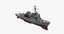 3D warships class destroyer cruiser