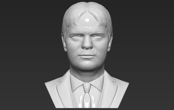 3D model dwight schrute office bust
