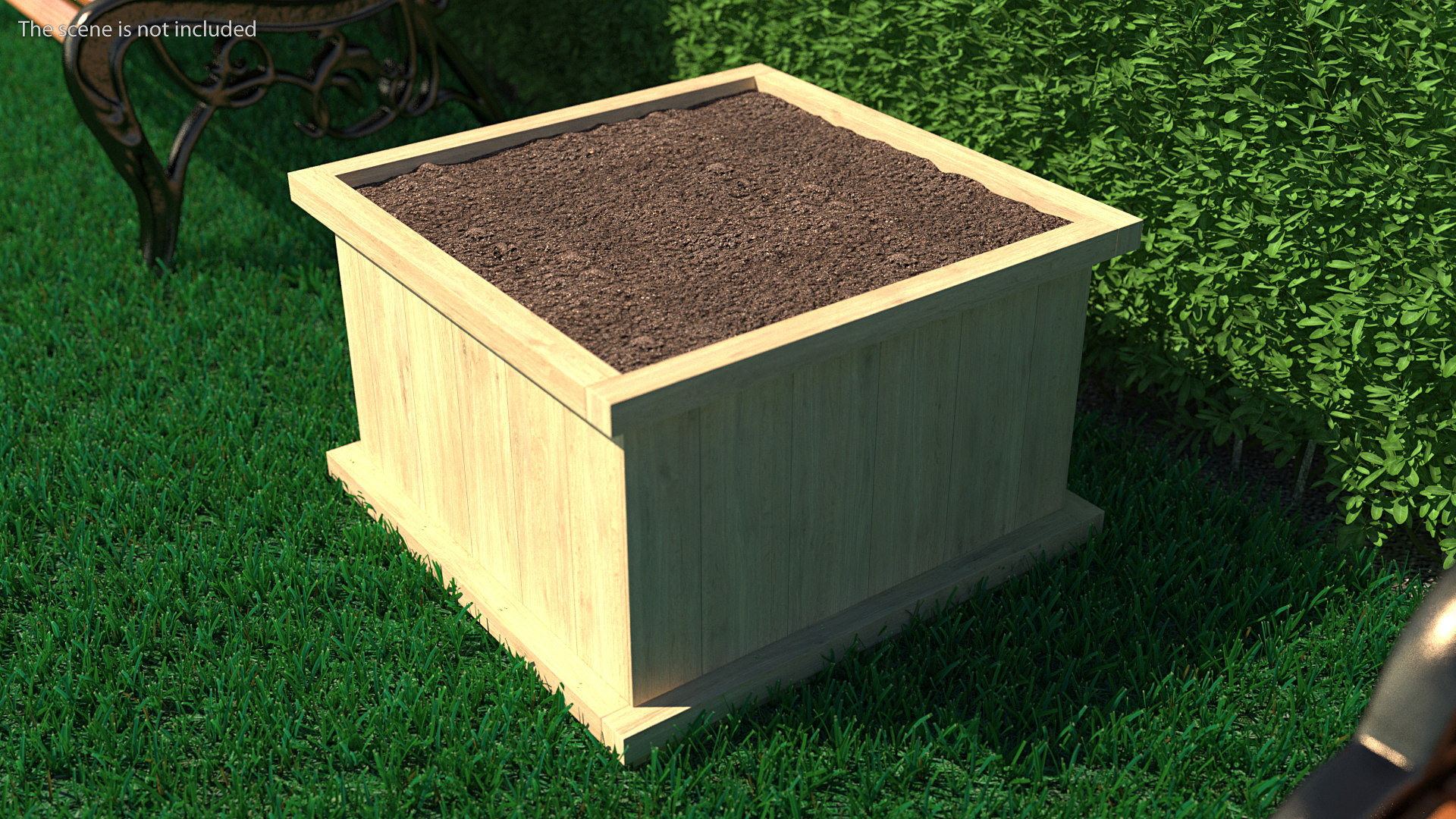 Wooden box soil model TurboSquid 1575165