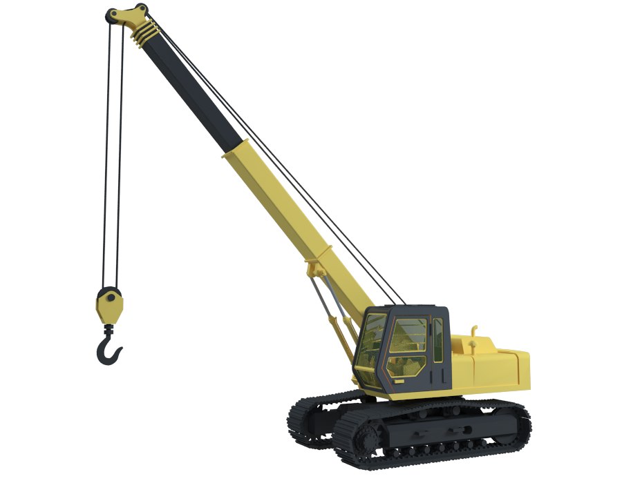 Crawler crane model TurboSquid 1574857