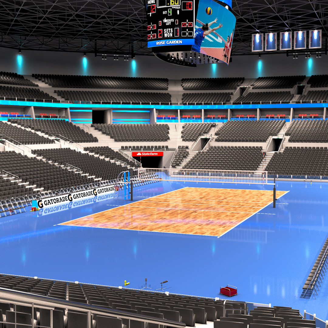 Volleyball Arena Interior and Exterior3D模型 TurboSquid 1574907