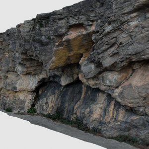 scan rock wall 3D model