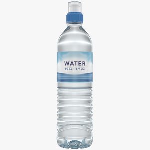 water bottle sport 50 3D model