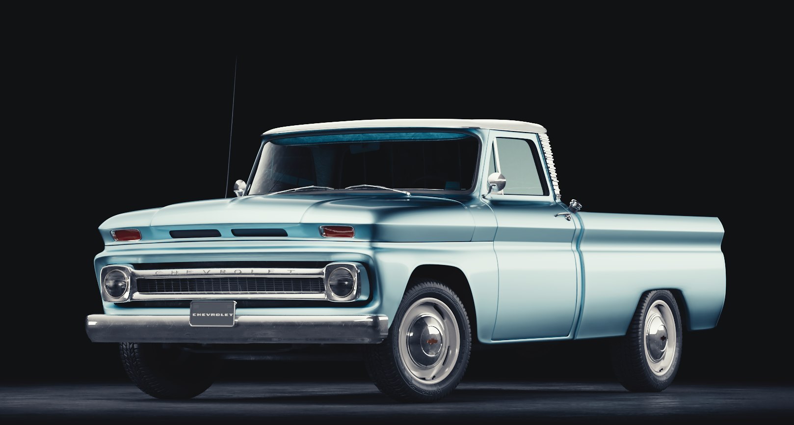 3D model chevrolet c10 pickup 1966 TurboSquid 1404985