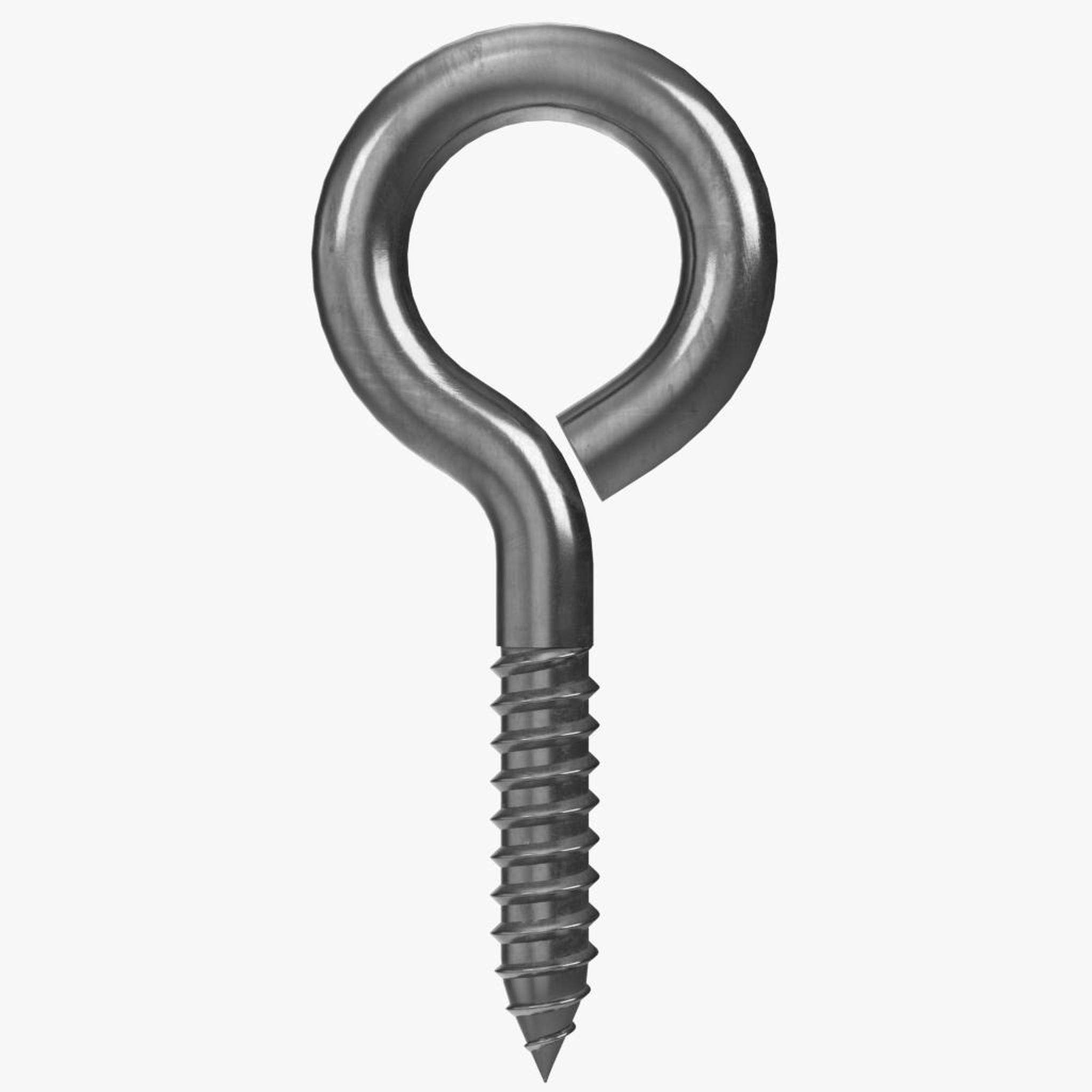 3D eye bolt wood thread TurboSquid 1575238