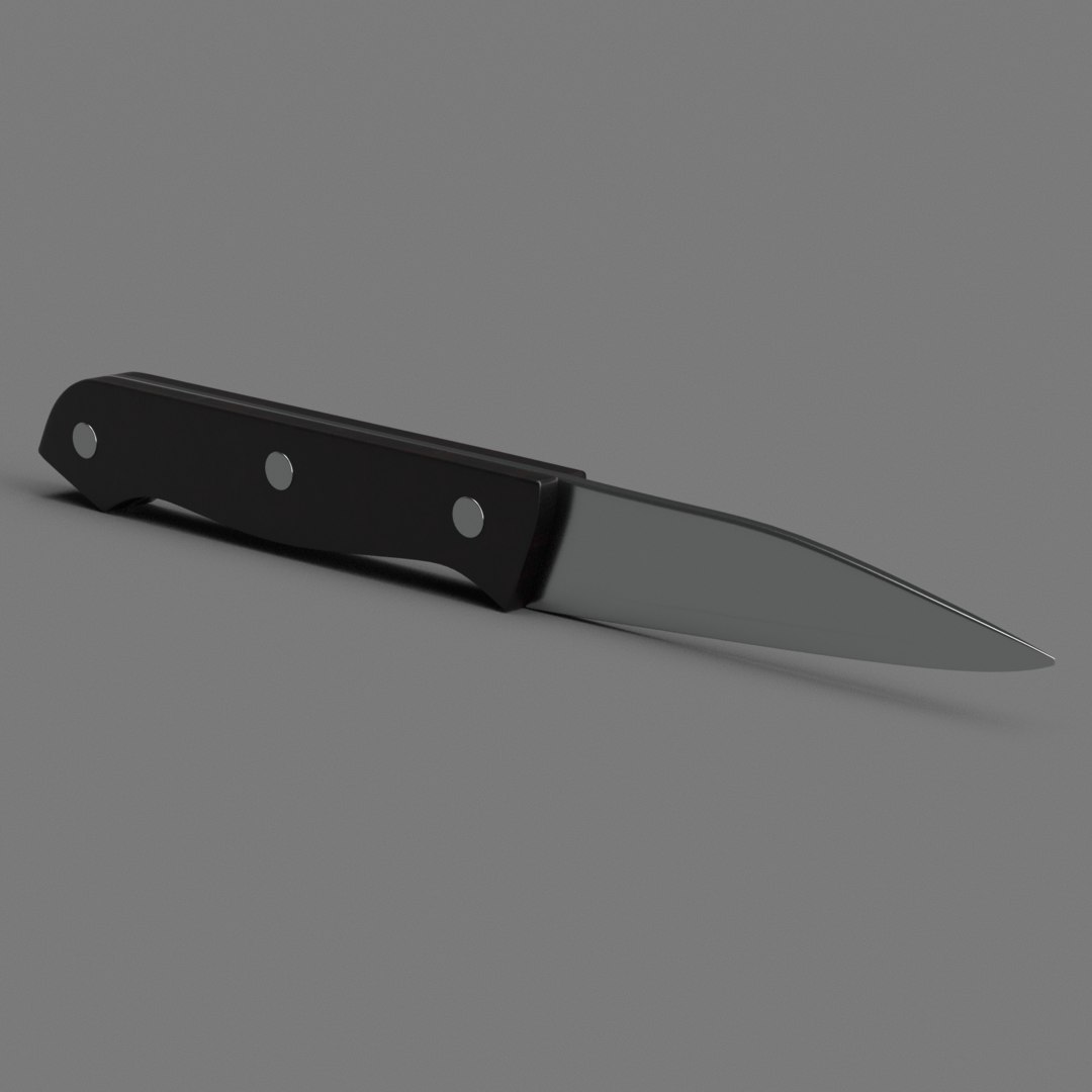 3D paring knife model TurboSquid 1575373