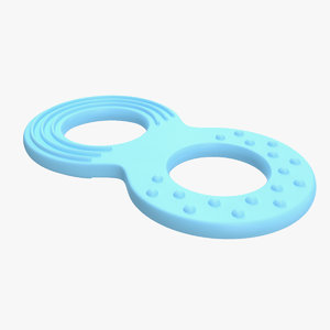 3D baby teething toy