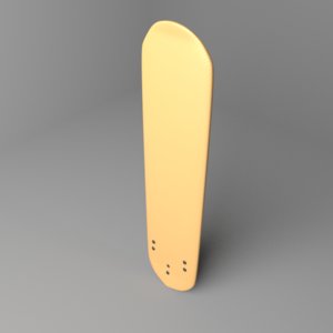 surfboard longboard 3D model