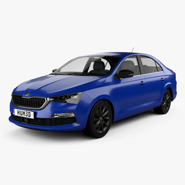 3d skoda rapid cisspec  turbosquid 1575566