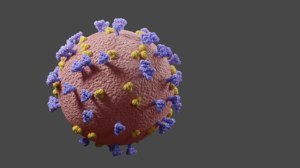 corona virus animation 3D