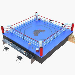 boxing ring 3D model