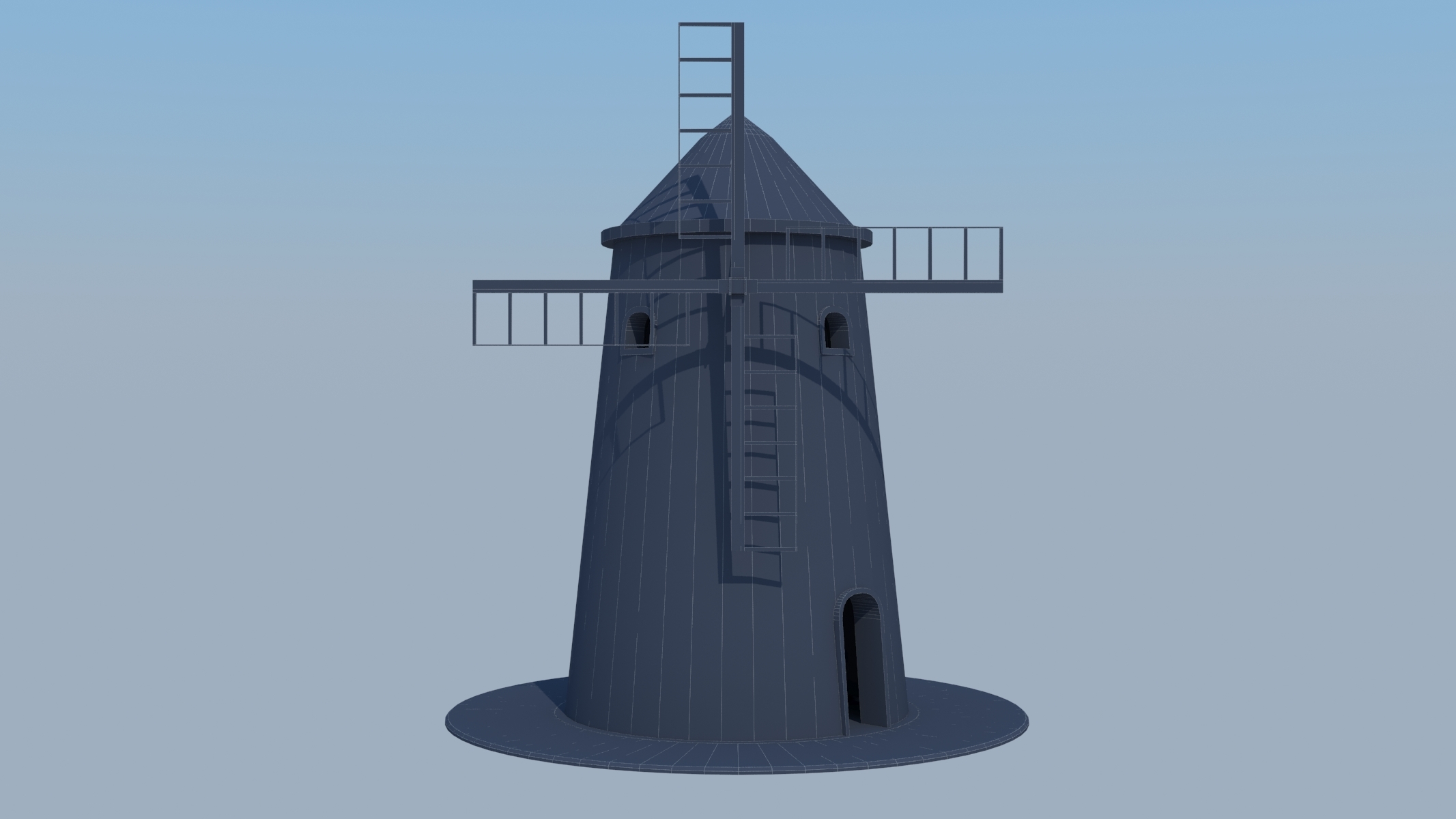 Windmill wind grinder model - TurboSquid 1575926