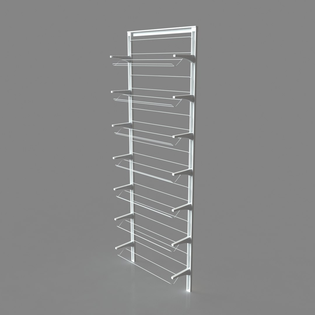 3D algot shoe rack ikea model TurboSquid 1576006