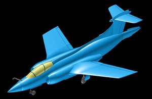 3D blackburn buckineer aircraft solid model