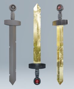 sword weapon 3D model