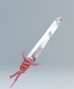 3D model sword cartoon
