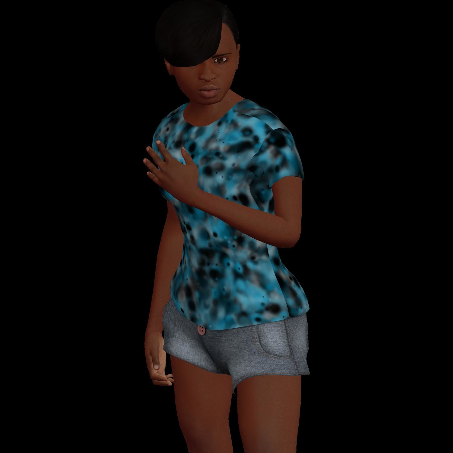 pre-teen girl3d模型