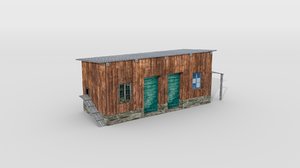 3D hen house old