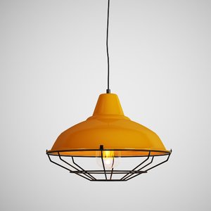 3D hanging lamp loft house
