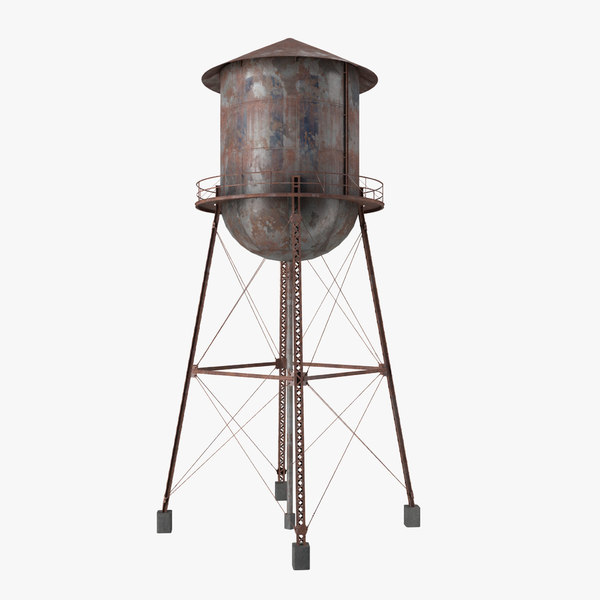 3D water tower model - TurboSquid 1576540