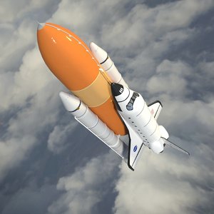 3D space shuttle