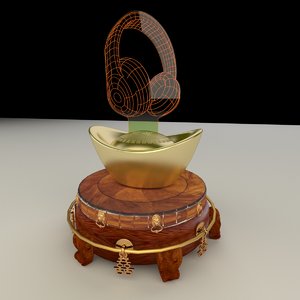 3D model chinese display stand