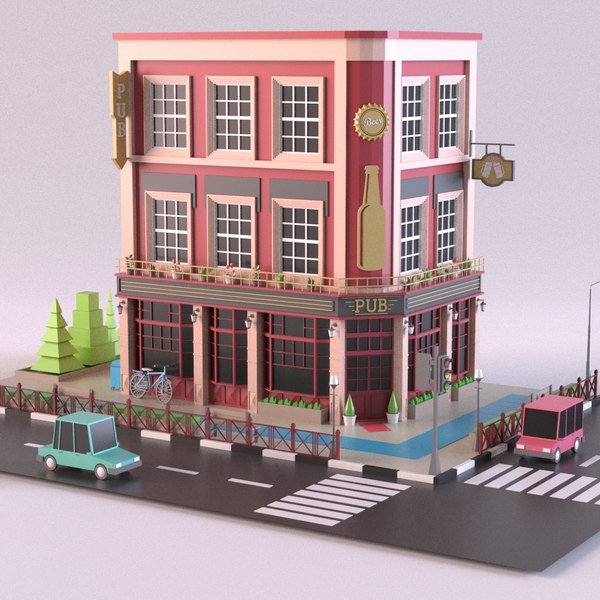 3D Bar Models | TurboSquid