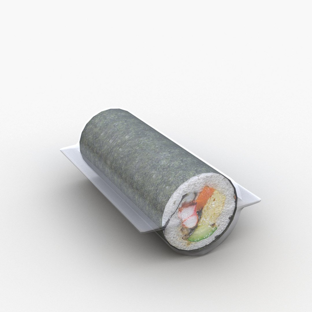Sushi roll 3D model - TurboSquid 1576694