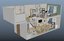 floorplan apartment duplex 3D model