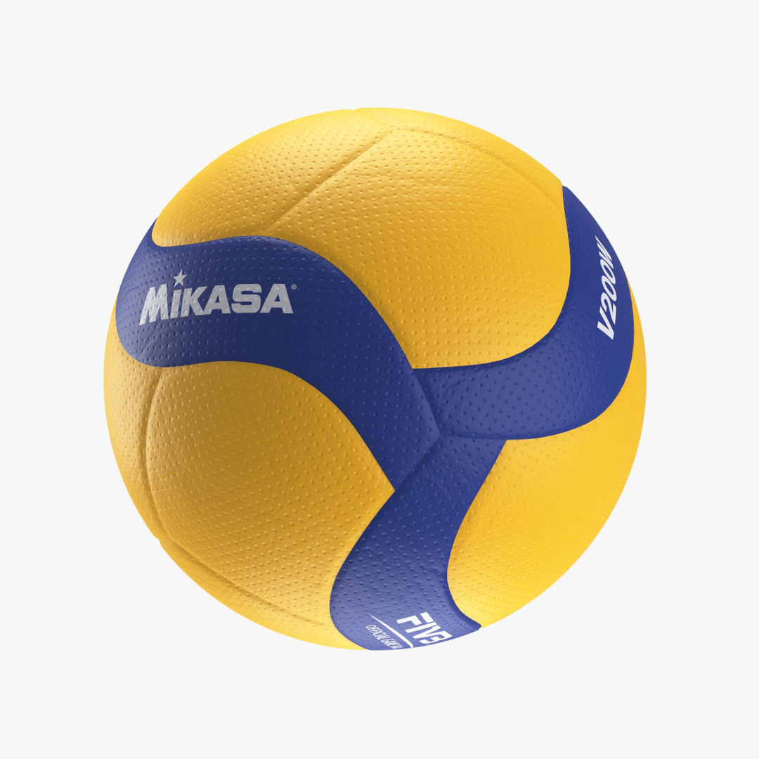 Mikasa v200w ball volleyball 3D model TurboSquid 1460620