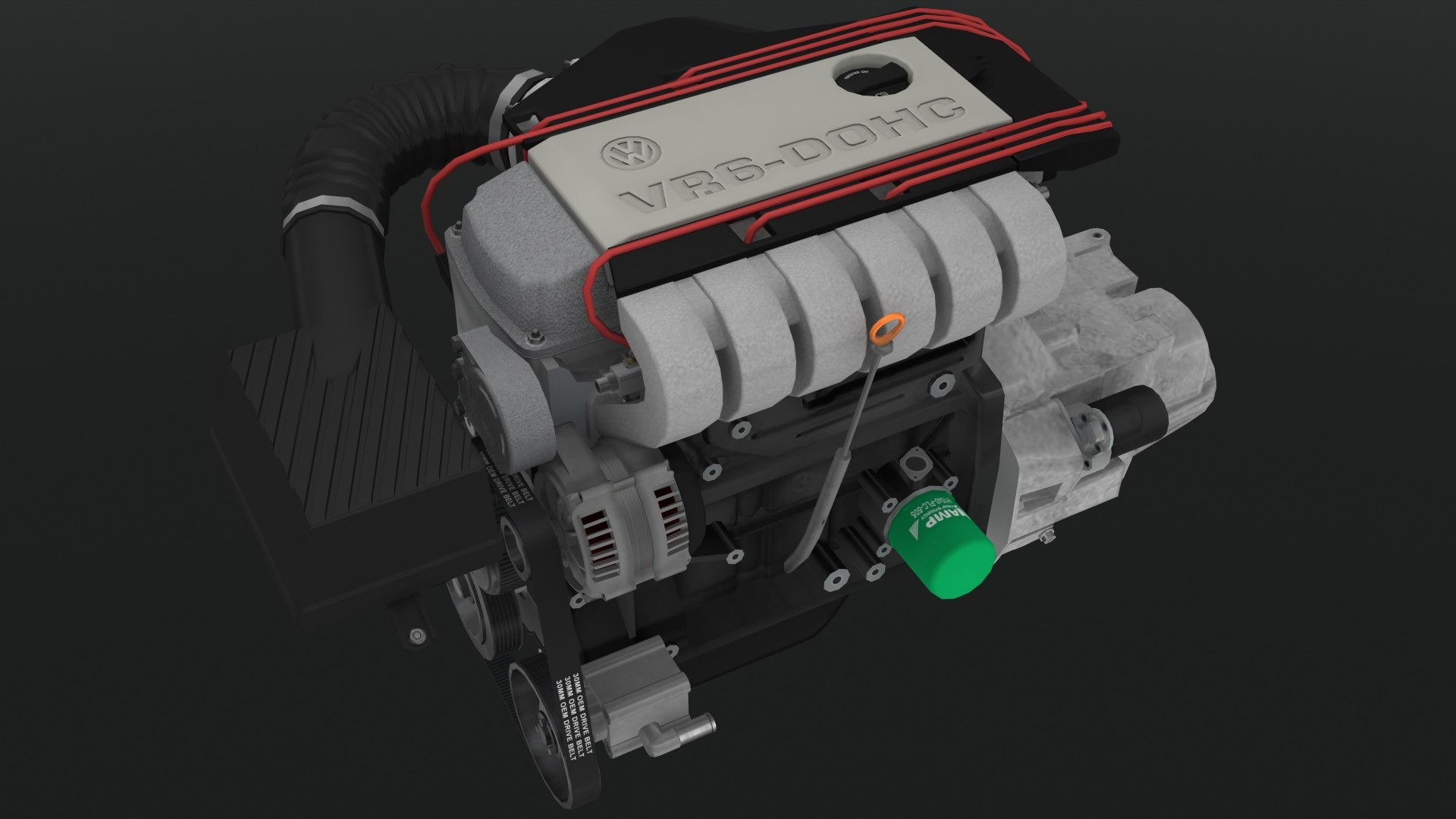 modelo 3d Volkswagen VR6 12v 2.8L engine - TurboSquid 1576891