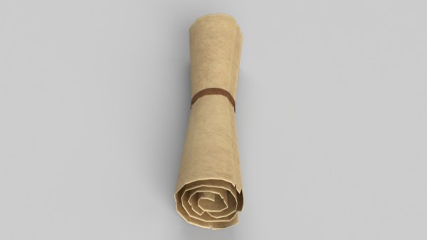 Scroll rolled 3D - TurboSquid 1576908