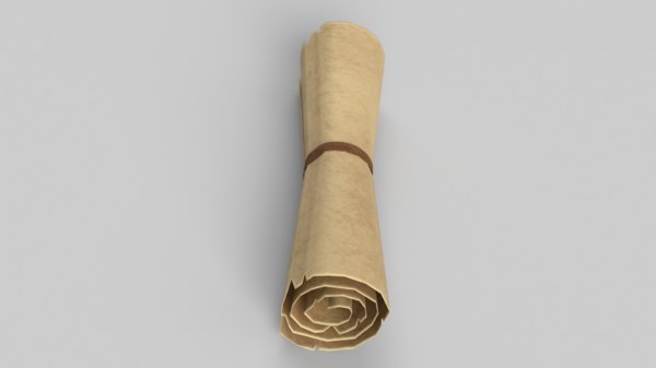 Scroll rolled 3D - TurboSquid 1576908