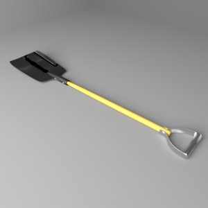 3D garden tool - spade model