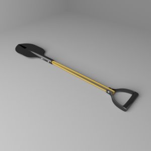3D model garden tool - shovel
