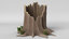 cartoon tree stump 3D model