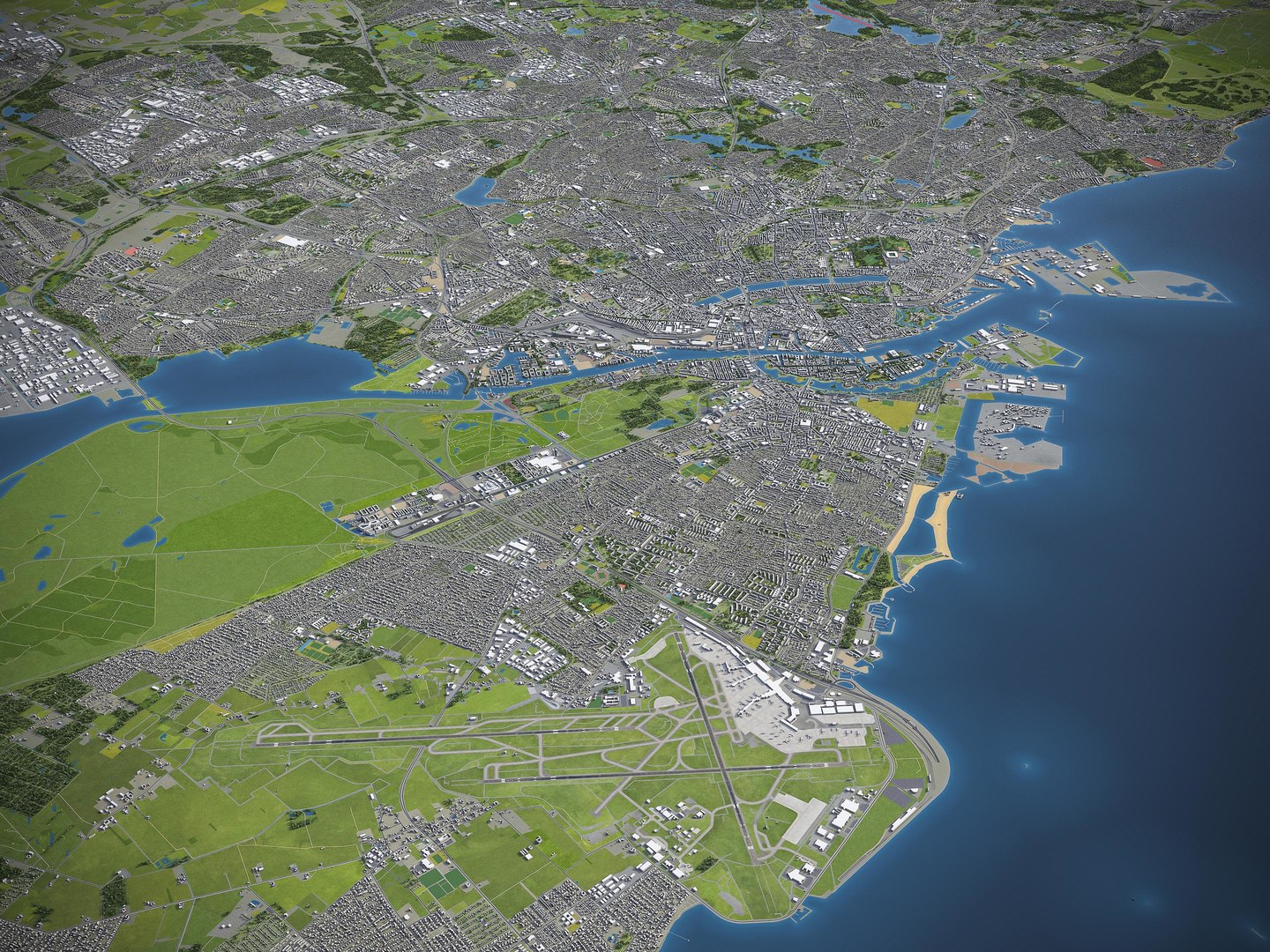 3D copenhagen kastrup airport - - TurboSquid 1577038