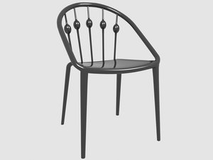 3D woman chair mavilop model