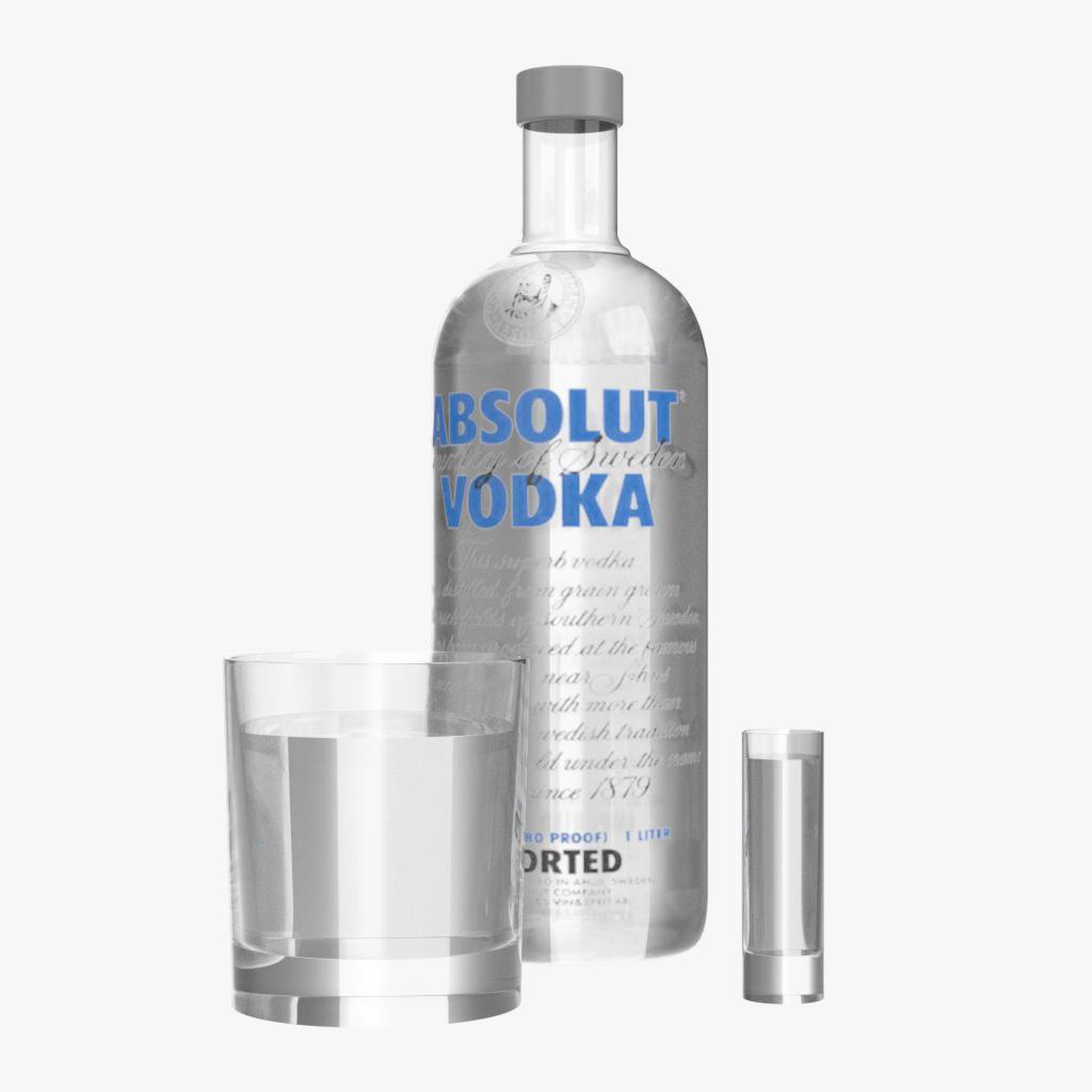 absolut vodka bottle glasses max