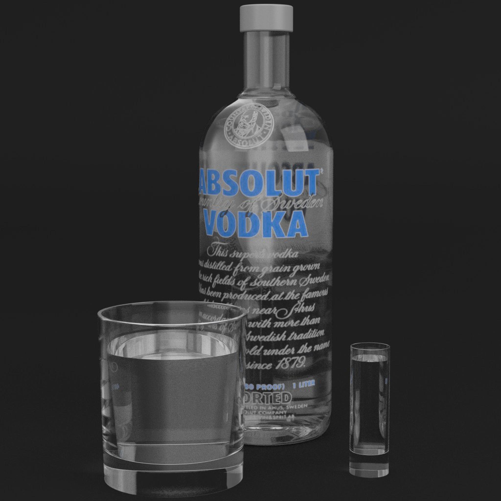 absolut vodka bottle glasses max