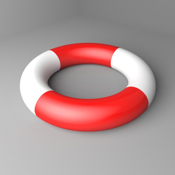 Lifesaver swim ring 3D model TurboSquid 1577162