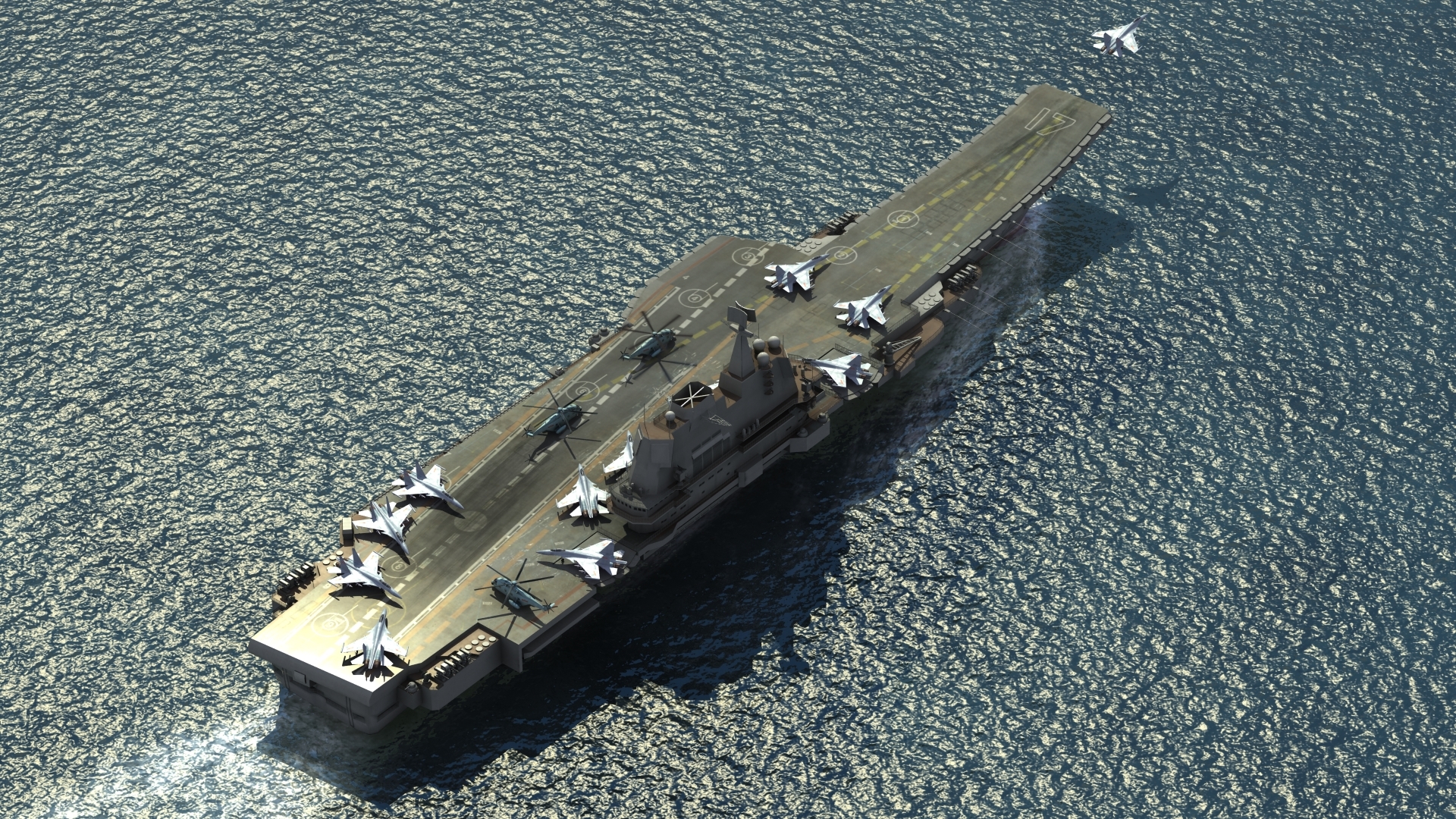 shandong cv-17 air wing3d模型