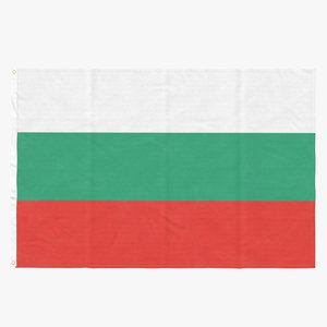 flag laying pose bulgaria 3D