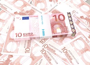 10 euro banknote packs 3D model