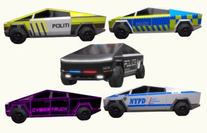 cybertruck police car model